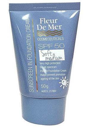 Fleur De Mer Tinted Sunblock - Soft Medium 50Ml - Life Pharmacy Orewa