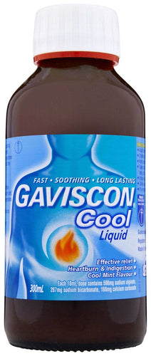 Gaviscon Cool Liquid Heartburn & Indigestion 300Ml - Life Pharmacy Orewa