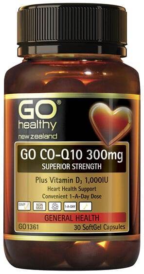 Go Healthy Coq10 300Mg+Vit D 30 Caps - Life Pharmacy Orewa