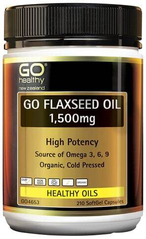 Go Healthy Flaxseed Oil 1,500Mg Organic 210 Caps - Life Pharmacy Orewa