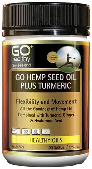 Go Healthy Healthy Hemp Seed Oil Plus Turmeric 100S - Life Pharmacy Orewa