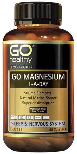 Go Healthy Magnesium 1-A-Day - 500Mg Elemental (60 Caps) - Life Pharmacy Orewa