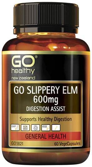 Go Healthy Slippery Elm 600Mg 60Vcaps - Life Pharmacy Orewa