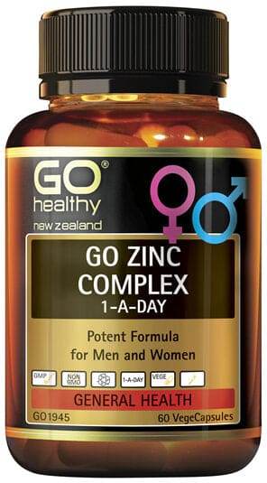 Go Healthy Zinc Complex 60 Vcaps - Life Pharmacy Orewa