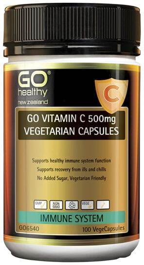 Go Healthy Vitamin C 500Mg Vegetarian Capsules 100 Vcaps - Life Pharmacy Orewa