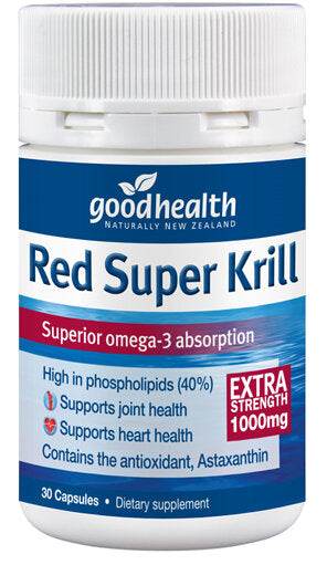 Good Health Red Super Krill 1000Mg30 Caps - Life Pharmacy Orewa