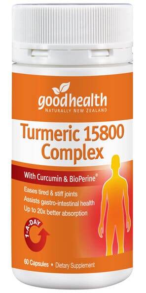 Good Health Turmeric 15800 Complex 60 Capsules - Life Pharmacy Orewa