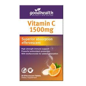 Good Health Vit C Eff 1500Mg Tab 30 - Life Pharmacy Orewa
