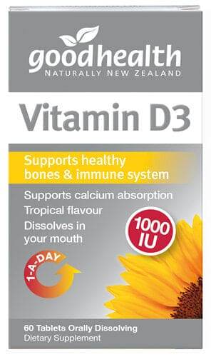 Good Health Vitamin D3 1000Iu 60 Tabs - Life Pharmacy Orewa
