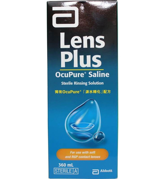 Lens Plus Ocupure Saline 360Ml - Life Pharmacy Orewa