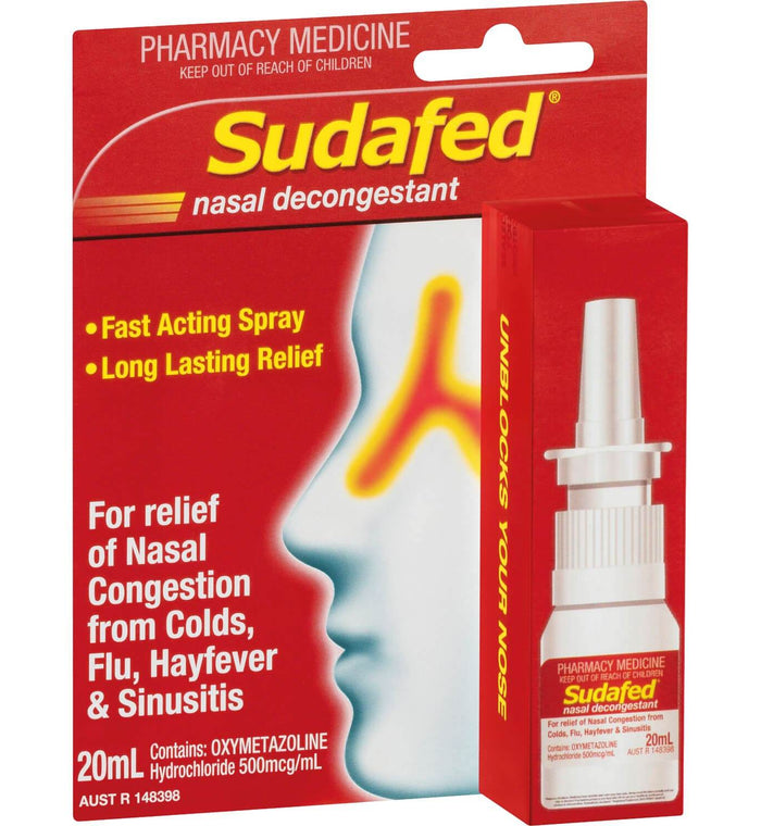 Sudafed Sudafed Nasal Decongestant Spray - Life Pharmacy Orewa