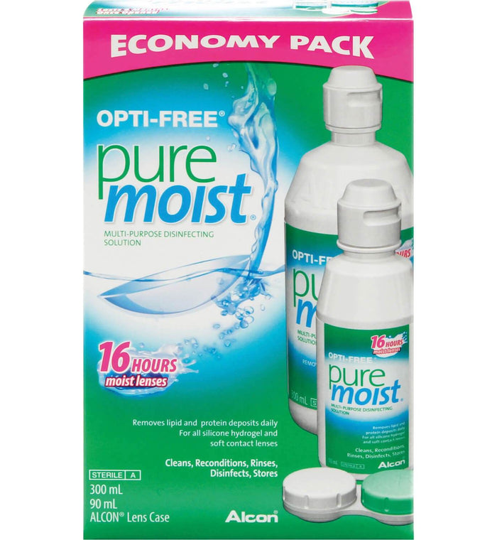 Optifree Puremoist Contact Lend 300Ml +90Ml +60Ml Bonus Pack - Life Pharmacy Orewa