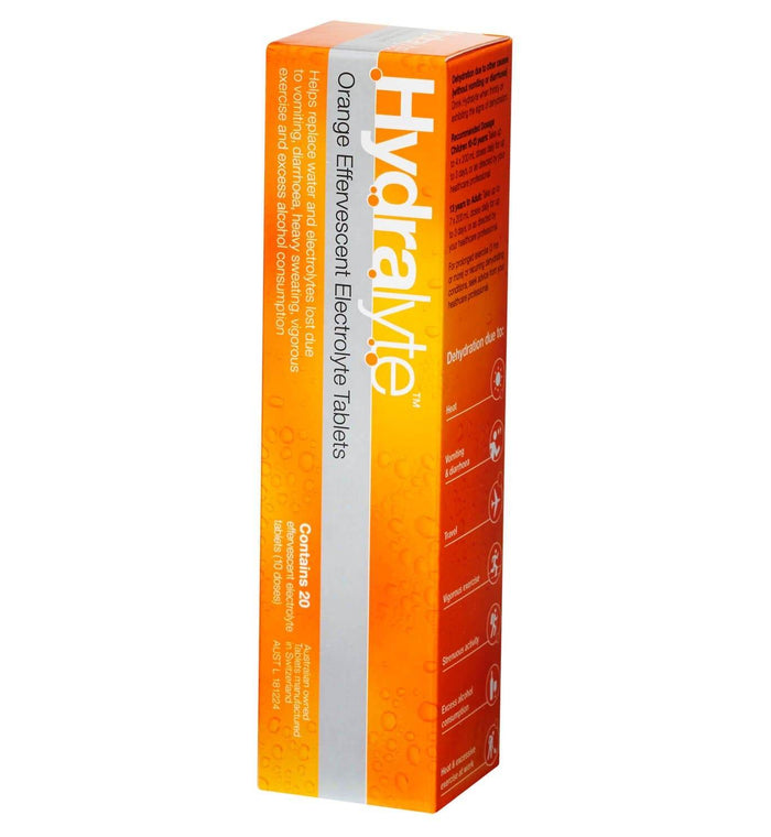 Hydralyte Efferves. Orange20 - Life Pharmacy Orewa