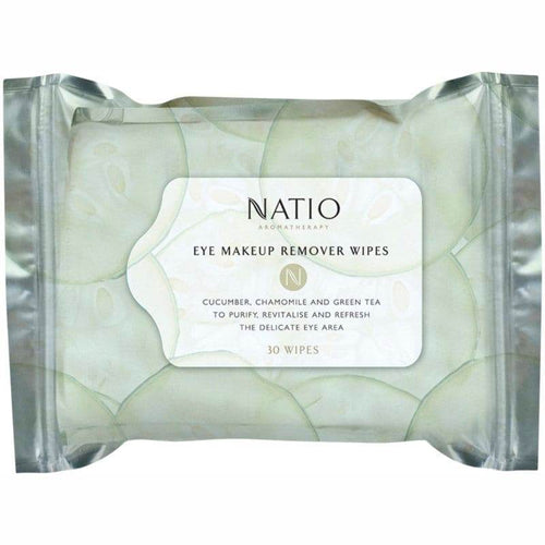 Natio Eye Makeup Remover Wipes - Life Pharmacy Orewa