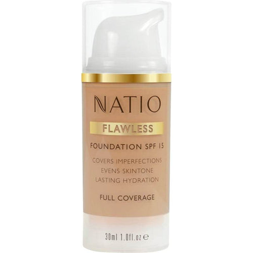 Natio Flawless Foundation Spf 15 Medium - Life Pharmacy Orewa