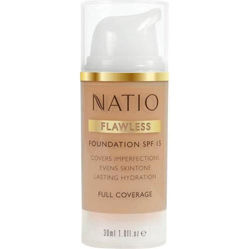 Natio Flawless Foundation Spf 15 Light Honey - Life Pharmacy Orewa