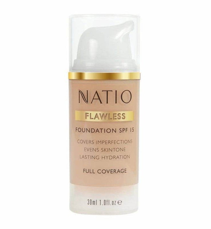Natio Flawless Foundation Spf 15 Light Medium - Life Pharmacy Orewa