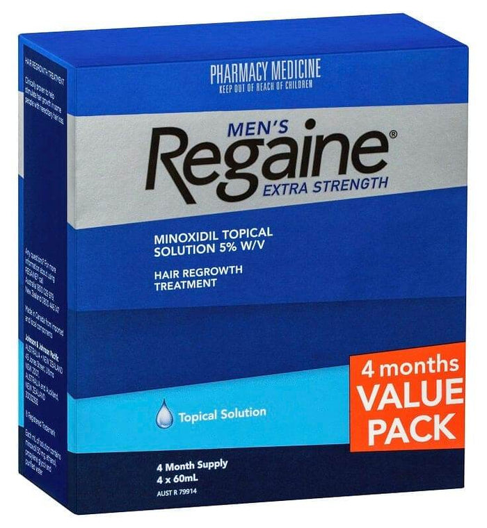 Regaine Men'S Extra Strength Minoxidil Hair Regrowth Treatment 4 X 60Ml - Life Pharmacy Orewa