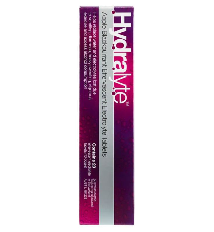 Hydralyte Efferves. Apple/Blckcurrant 20 - Life Pharmacy Orewa
