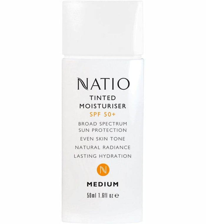 Natio Tinted Moisturiser Spf 50+ Medium - Life Pharmacy Orewa