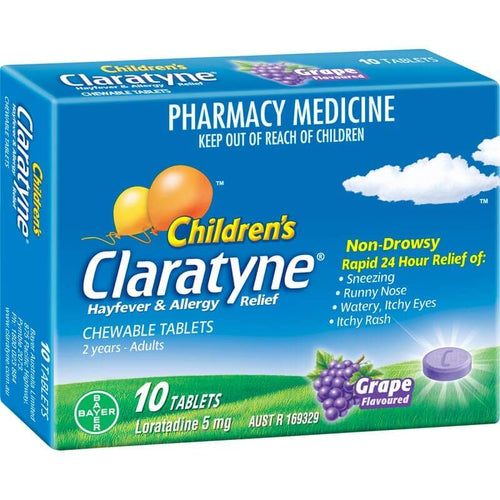 Claratyne Children'S Chewable Tablets Grape 30 - Life Pharmacy Orewa