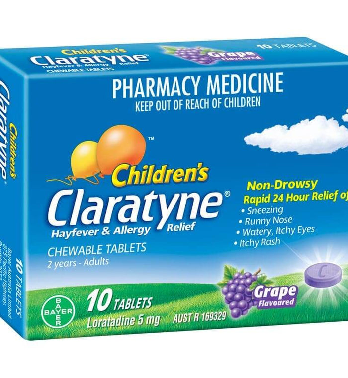 Claratyne Children'S Chewable Tablets Grape 30 - Life Pharmacy Orewa