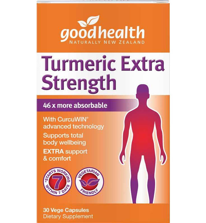 Good Health Turmeric Extra Strength 90 Capsules (30 Capsules In Photo) - Life Pharmacy Orewa