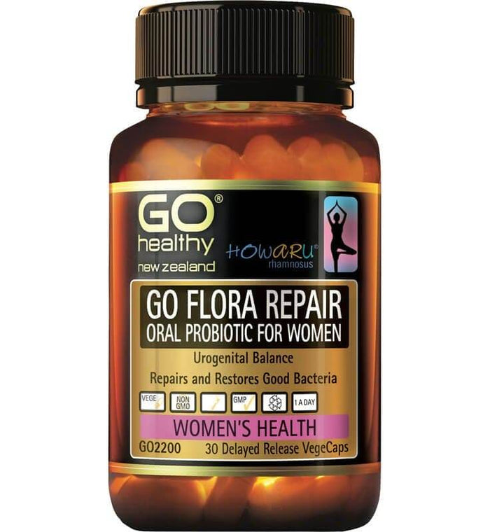 Go Healthy Flora Repair 60 Vit Caps - Life Pharmacy Orewa