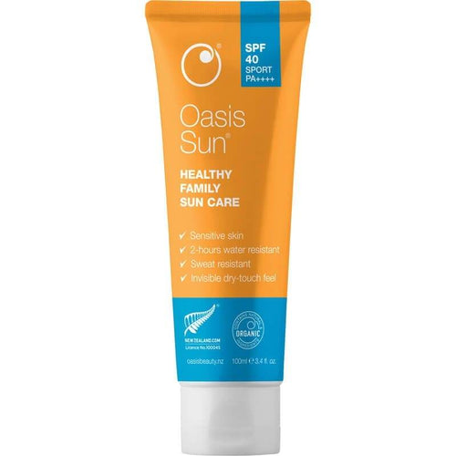 Oasis Sun Spf40 Water-Resistant Sport Sunscreen - Life Pharmacy Orewa