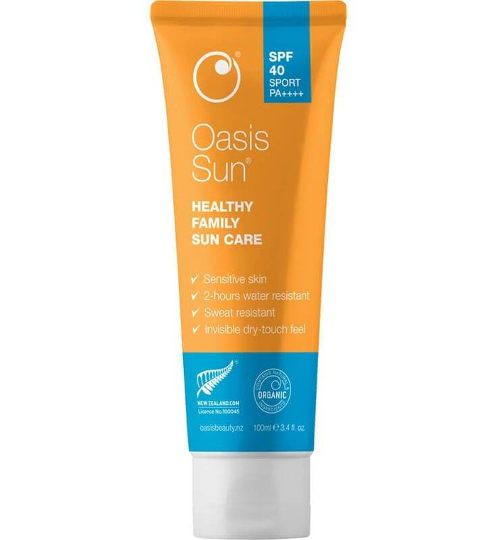 Oasis Sun Spf40 Water-Resistant Sport Sunscreen - Life Pharmacy Orewa