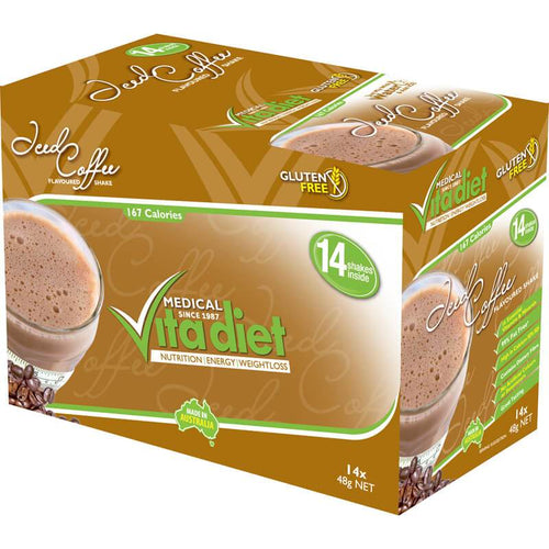 Vita Diet Shake Iced Coffee Single - Life Pharmacy Orewa