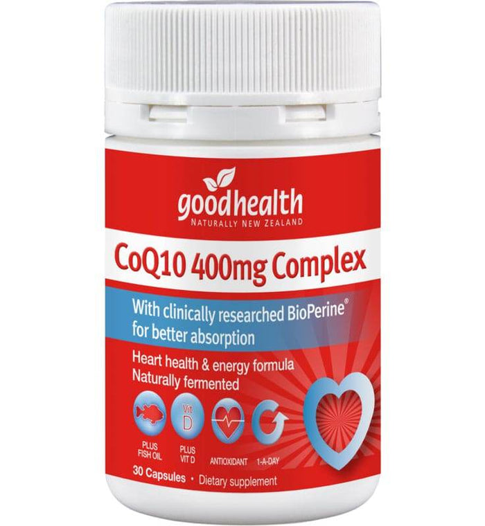 Good Health Coq10 400Mg Complex 25 Caps25 Caps - Life Pharmacy Orewa
