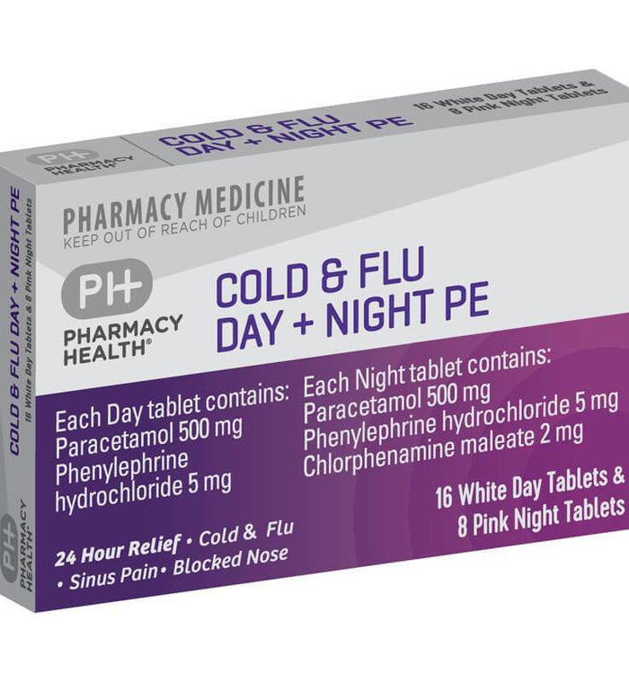 Ph Cold & Flu Day & Night Pe 24 Tabs - Life Pharmacy Orewa