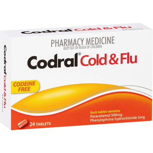 Codral Pe Cold Flu Codeine Free 24'S - Life Pharmacy Orewa