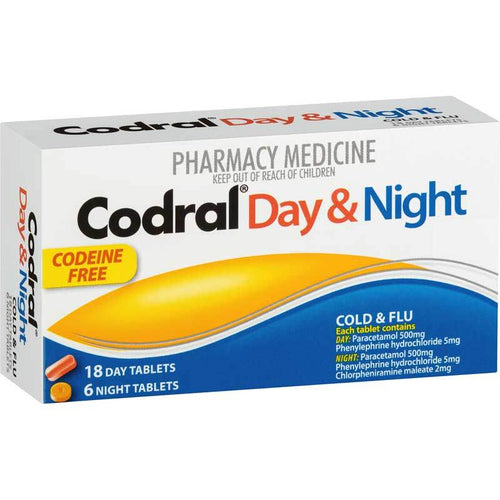 Codral Day/Night Tablets 24 Bundle Pack - Life Pharmacy Orewa