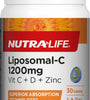 Nutra Life Liposomalc 1200Mg Vit C, D&Zinc 30