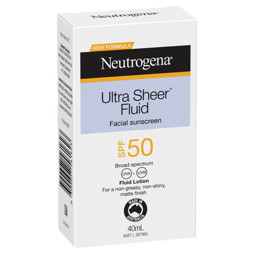 Neutro Ultra Sheer Fluid Spf50 40Ml - Life Pharmacy Orewa