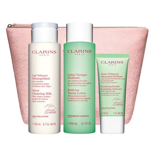Clarins Cleansing Set Combination To Oily Skin Luxury Size - Life Pharmacy Orewa