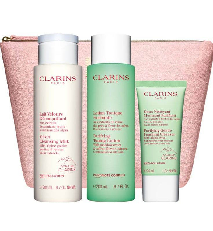 Clarins Cleansing Set Combination To Oily Skin Luxury Size - Life Pharmacy Orewa