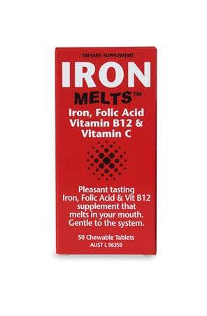 Iron Melts Tablets 50 - Life Pharmacy Orewa