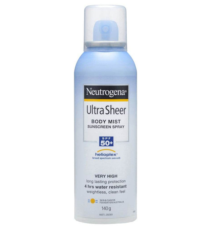 Neutro Ultra Sheer Body Mist Spf50+ 140G - Life Pharmacy Orewa