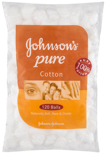 Johnson'S Pure Cotton Balls 120 Pack - Life Pharmacy Orewa