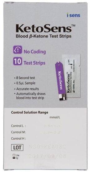 Ketosens Blood Ketone Test Strip - Life Pharmacy Orewa