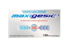 Maxigesic Double Action Pain Relief Tablets 100S - Life Pharmacy Orewa