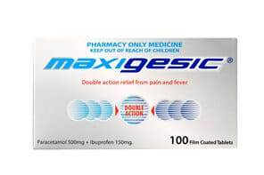 Maxigesic Double Action Pain Relief Tablets 100S - Life Pharmacy Orewa