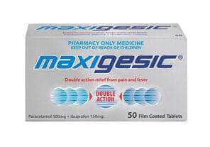 Maxigesic Double Action Pain Relief Tablets 50S - Life Pharmacy Orewa