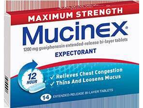 Mucinex Maximum Strength 14 Tablets - Life Pharmacy Orewa