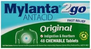 Mylanta2Go Antacid Original 48 Tablets - Life Pharmacy Orewa
