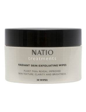 Natio Treatments Radiant Skin Exfoliating Wipes - Life Pharmacy Orewa