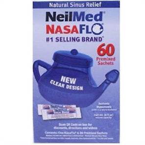 Neilmed Nasaflo Neti Pot With 60 Packets - Life Pharmacy Orewa